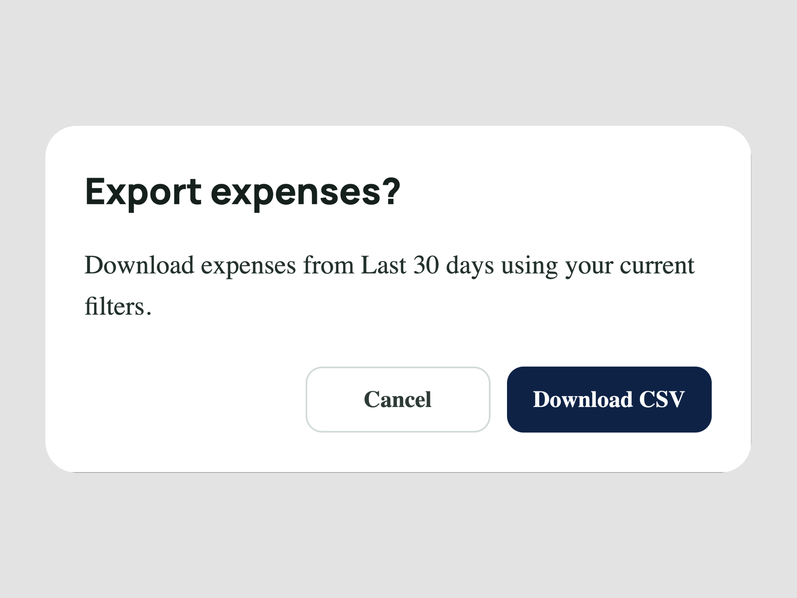 FeedFunds business records export screen